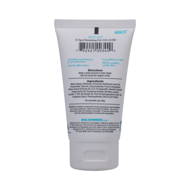 Spot-On G-Spot Stimulating Gel 2oz. - Permissive -
