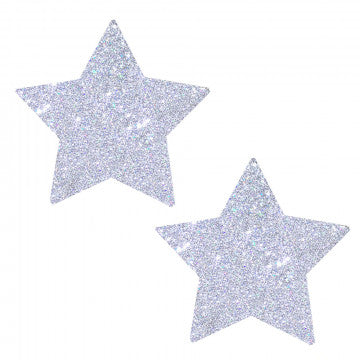 Silver Pixie Dust Pasties - Permissive - nipple
