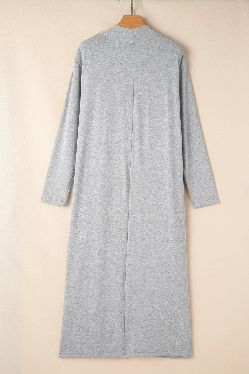Open Front Long Sleeve Cardigan and Pants Lounge Set - Permissive -