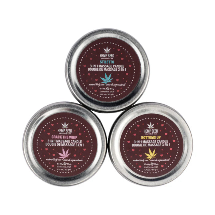 3-in-1 Massage Candle Trio Gift Set