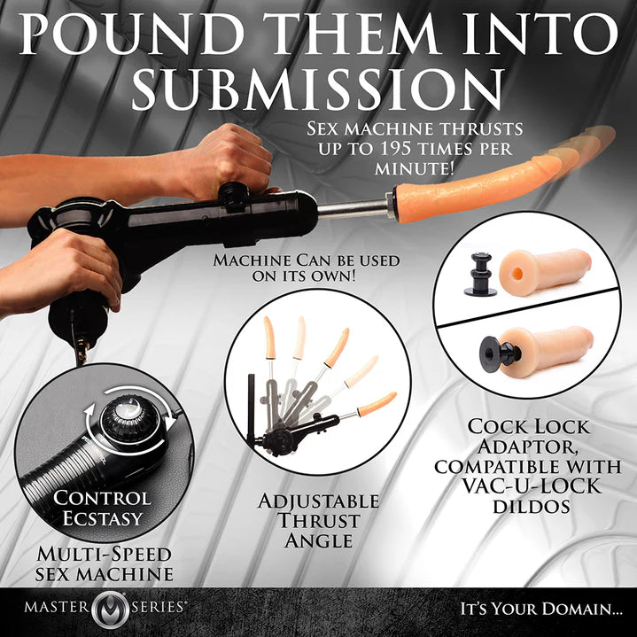Master Series Obedience Bench with Sex Machine - Permissive -