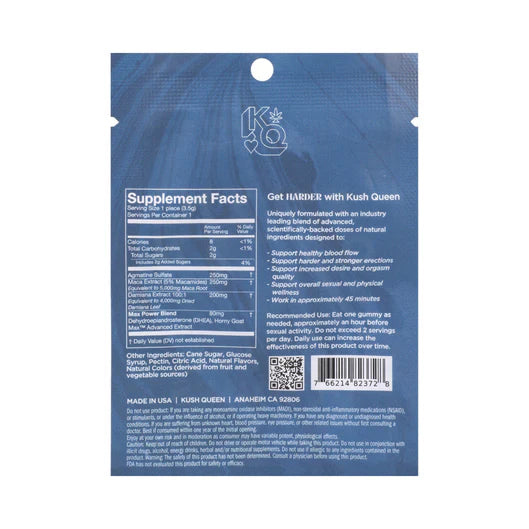 Kush Queen Male Enhancement Harder Gummies - Permissive -