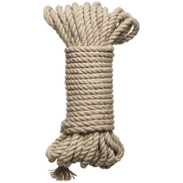 Merci - Bind and Tie - 6mm Hemp Bondage Rope - 30 Feet - Black - Permissive -