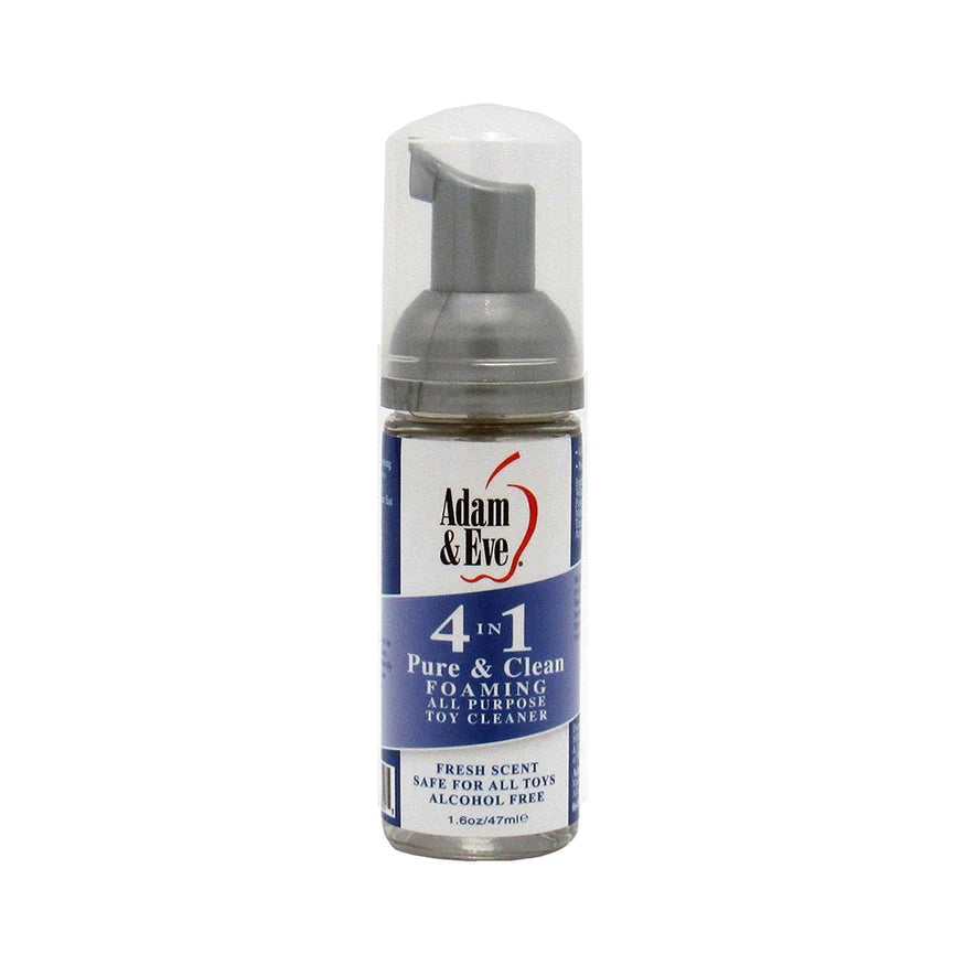 Adam & Eve 4 in 1 Pure & Clean Foaming Toy Cleaner 1.6 oz. - Permissive -