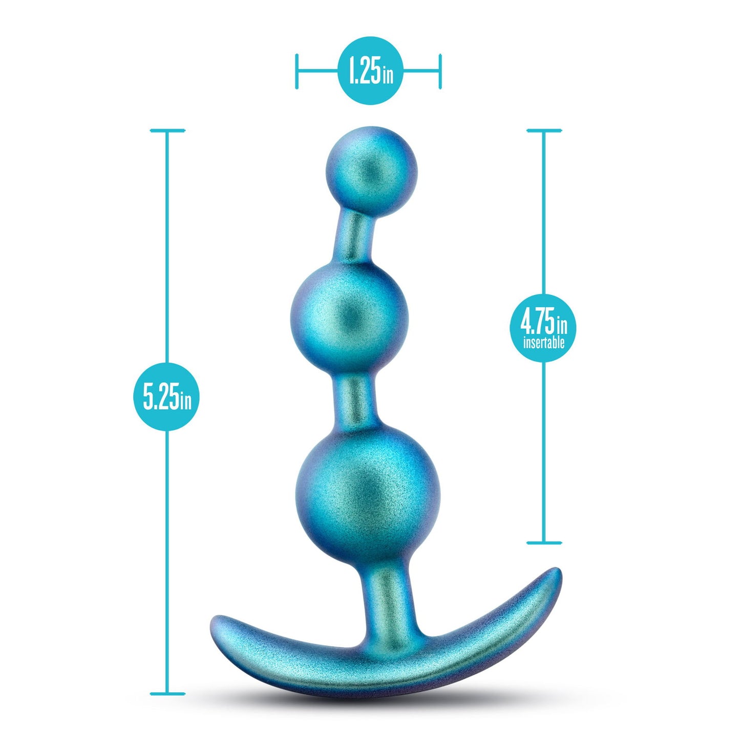 Anal Adventures Matrix - Gamma Plug - Neptune Teal - Permissive -