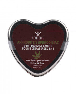 Hemp Seed 3-in-1 Heart Shaped Candles - Permissive -