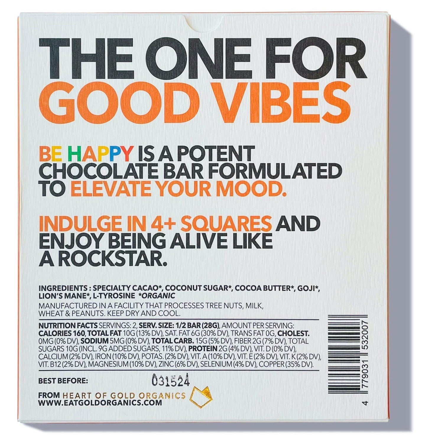 Be Happy Chocolate Bar - Permissive -