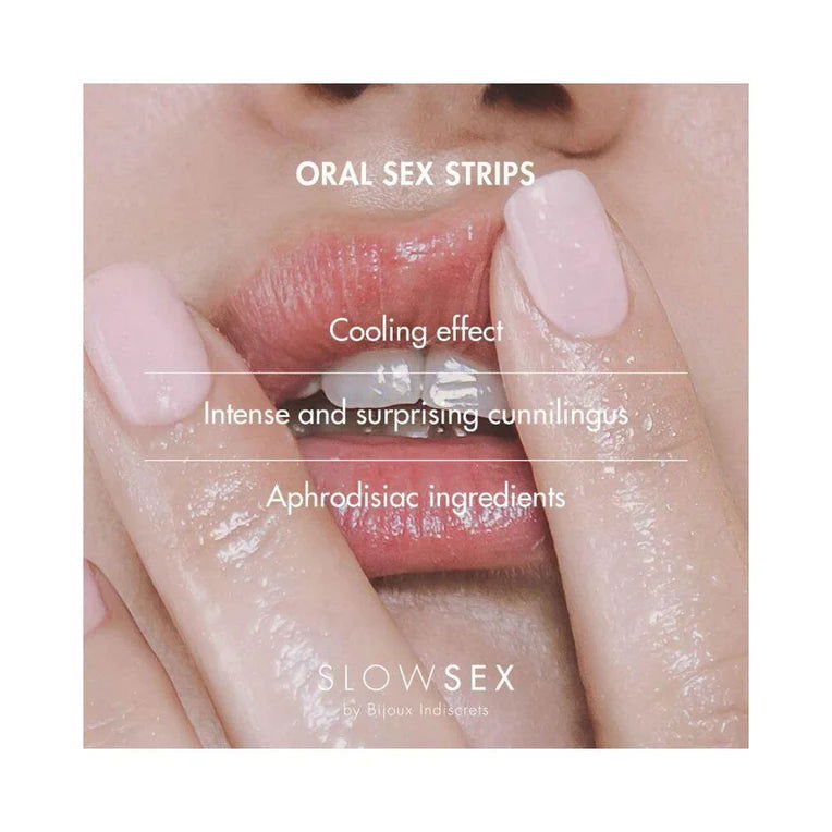 Bijoux Indiscrets Slow Sex Oral Sex Strips 7-Pack - Permissive -