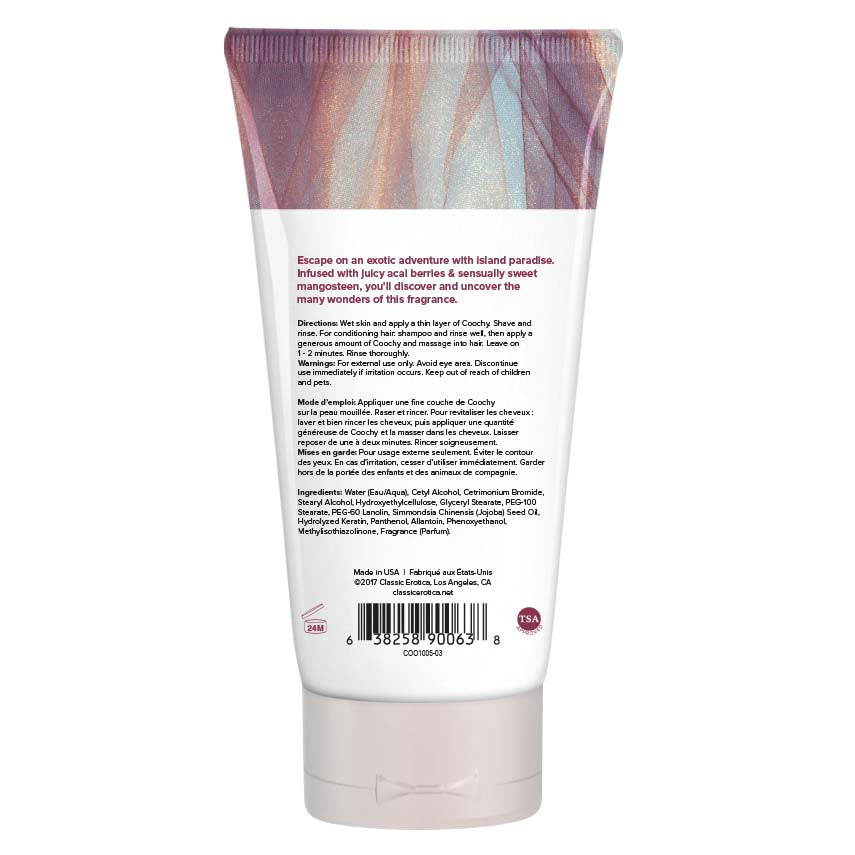 Coochy Shave Cream - Island Paradise - 3.4 Oz - Permissive -