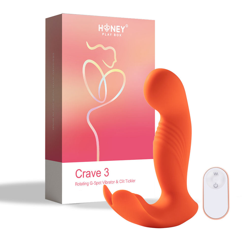 Crave 3 - G-Spot and Clit Vibrator - Orange - Permissive -