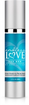 Endless Love for Men Stay Hard and Prolong Water Based Lubricant 1.7 Oz - Permissive - Mens