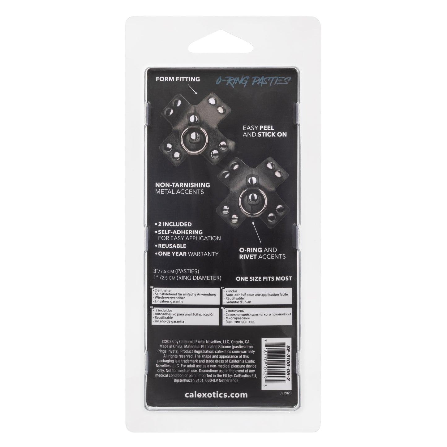 Euphoria Collection O-Ring Pasties - Black - Permissive -
