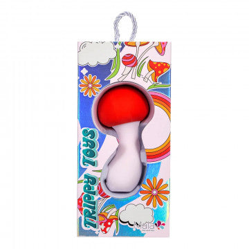 Shroomie Rechargeble Mushroom Vibrator - Red - Permissive -