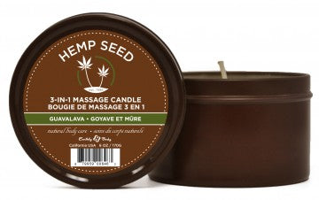Hemp Seed 3-in-1 Massage Candles - Permissive -