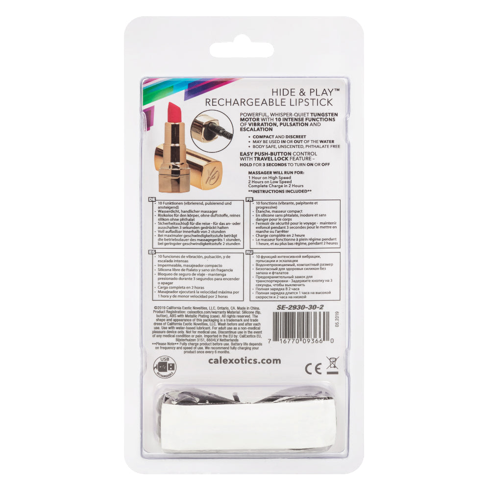 Hide and Play Rechargeable Lipstick - Permissive -