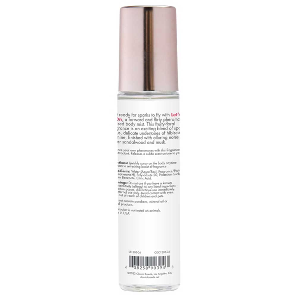 Fragrance Body Mists With Pheromones - Permissive -