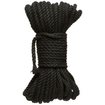 Merci - Bind and Tie - 6mm Hemp Bondage Rope - 30 Feet - Black - Permissive -