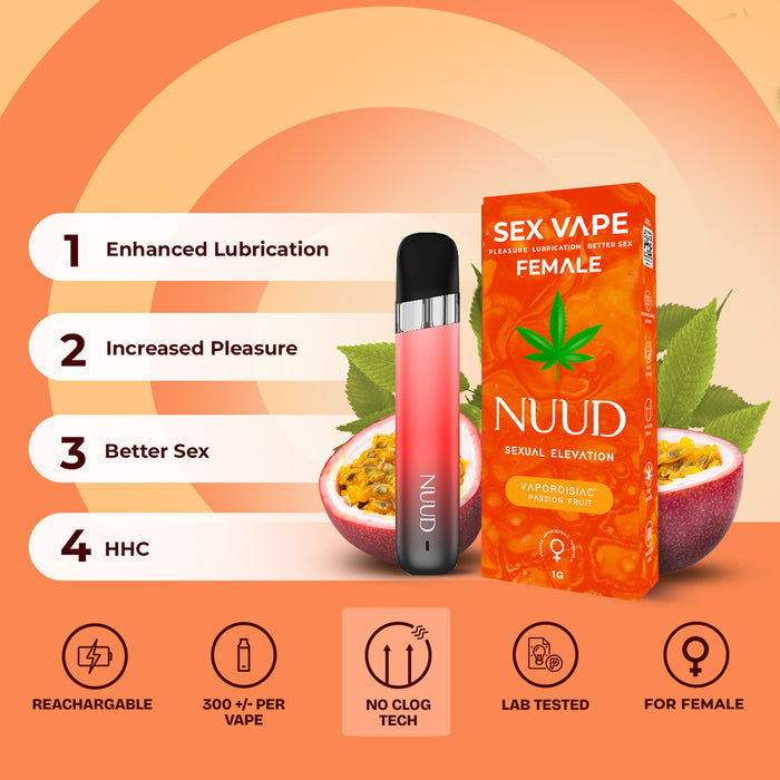 NUUD FEMALE VAPORDISIAC Passion Fruit - Permissive -