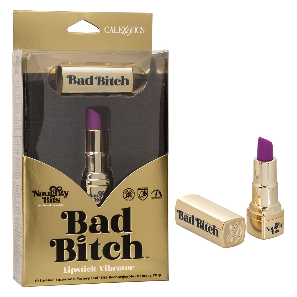 Naughty Bits Bad Bitch Lipstick Vibrator - Permissive -