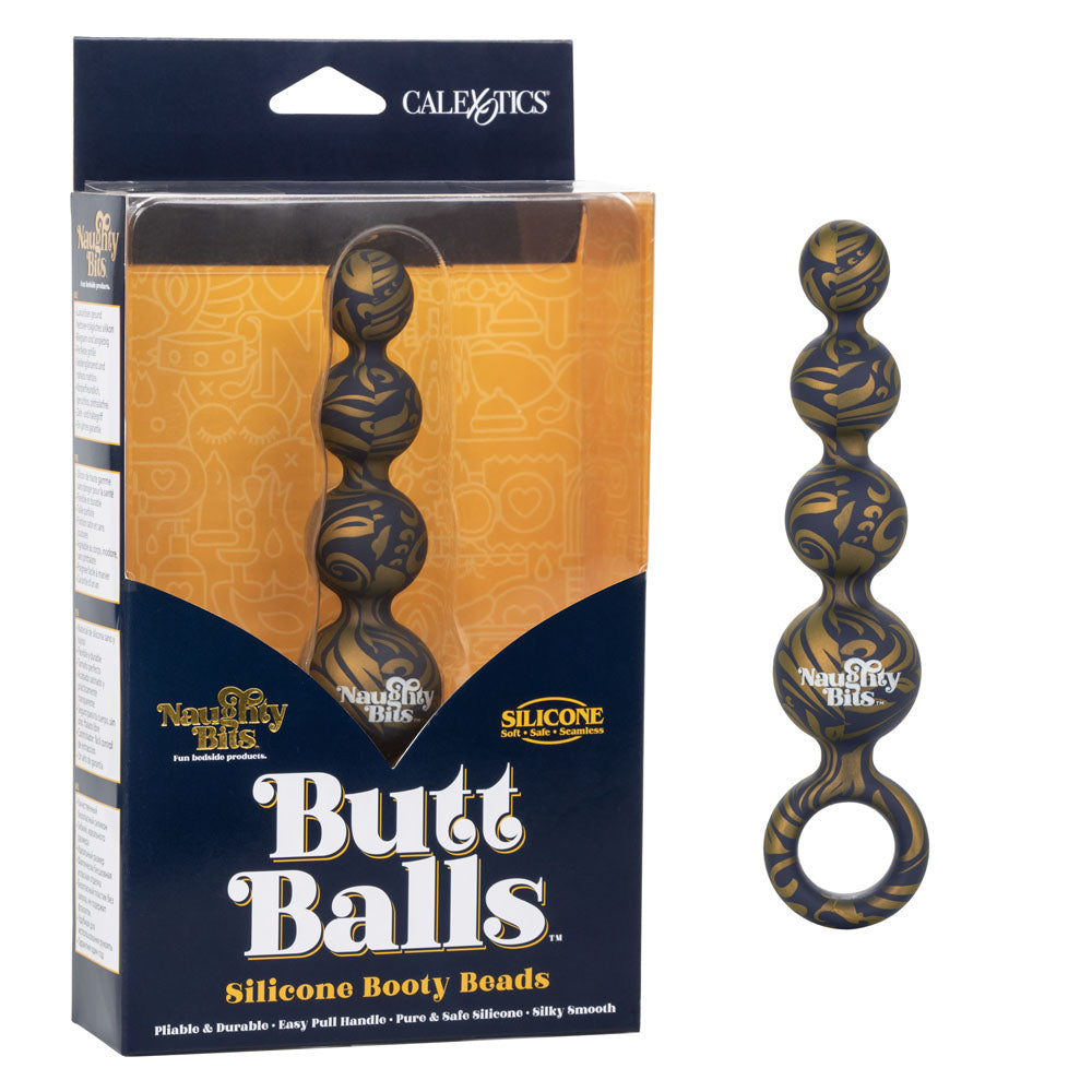 Naughty Bits Butt Balls Silicone Booty Beads - Permissive -