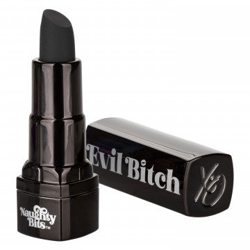 Naughty Bits Evil Bitch Lipstick Vibrator - Black - Permissive -