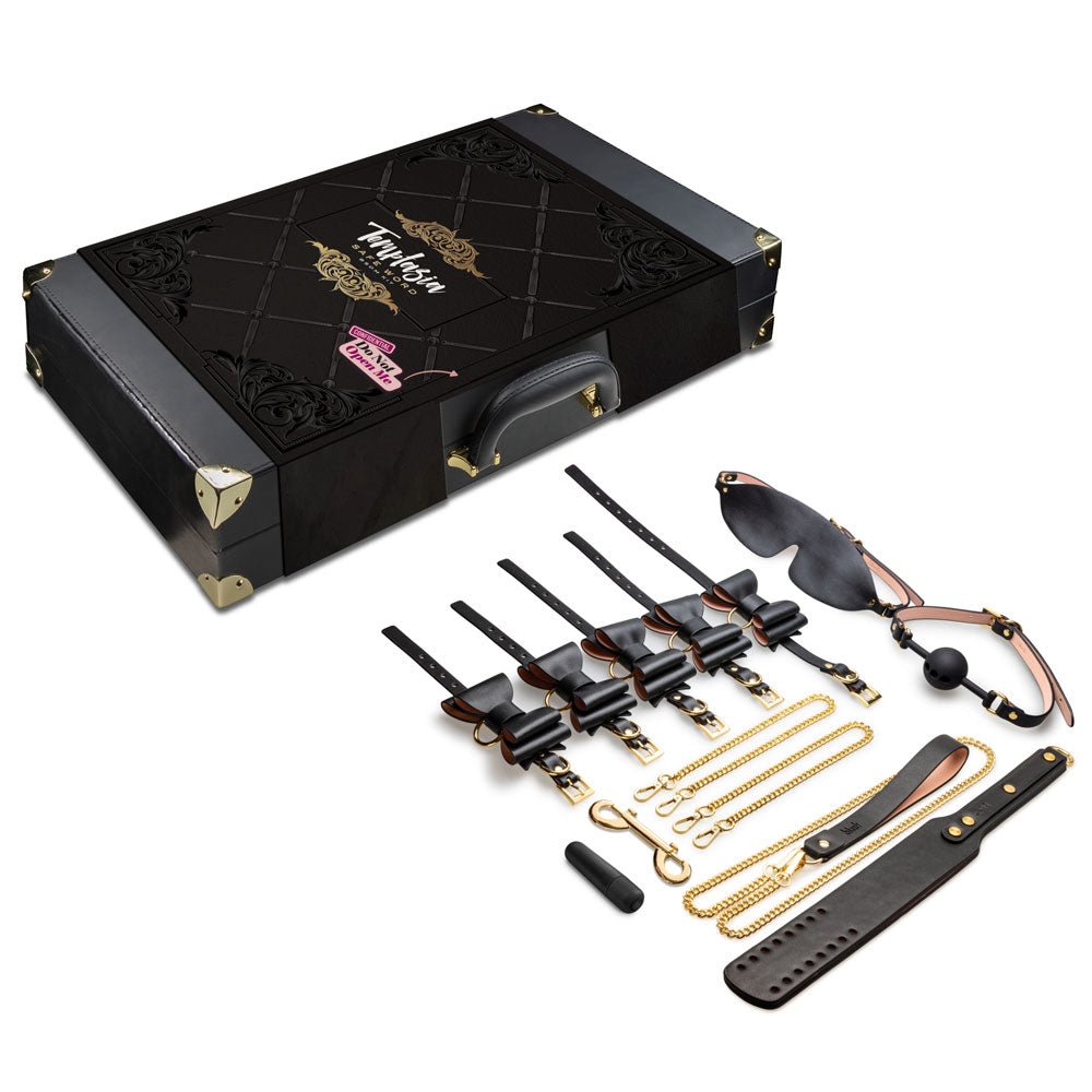 Temptasia - Safe Word - Bondage Kit With Suitcase - Black - Permissive -