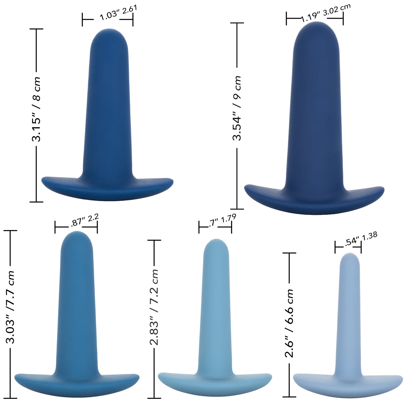 They-Ology 5-Piece Wearable Anal Training Set - Permissive -