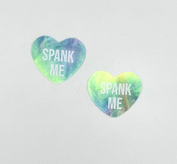 Sexy Saying Heart Pasties - Permissive -