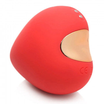Shegasm 10x Heart Desire Silicone Suction Clit Stimulator - Red - Permissive -