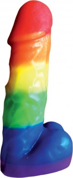 Rainbow Pecker Party Candle 7 Inches - Permissive - Candles