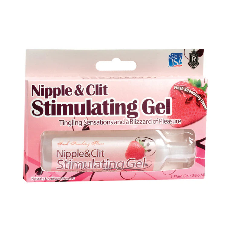 Nipple & Clit Stimulating Gel 1oz (Strawberry) - Permissive - 