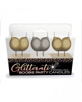 Glitterati Boobie Candle Set - Permissive - Candles