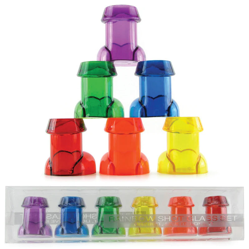 Rainbow Shot Glass Set - Permissive - Gift