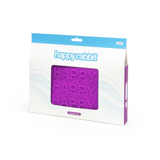 Happy Rabbit 'Happy' Lockable Silicone Storage Bag Purple Large - Permissive - Personal Care