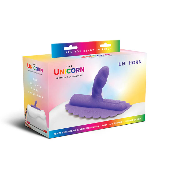 The Unicorn Uni Horn Twisted Textured Silicone Attachment - Permissive - BDSM & Fetish