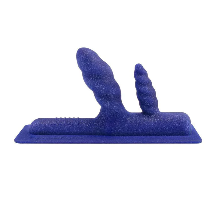 The Unicorn Two-Nicorn Textured Double Penetration Silicone Attachment - Permissive - 