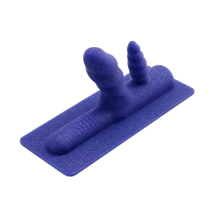 The Unicorn Two-Nicorn Textured Double Penetration Silicone Attachment - Permissive - 