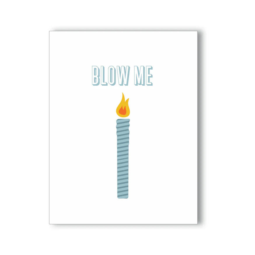 Blow Me Candle Naughty Kard - Permissive - Card