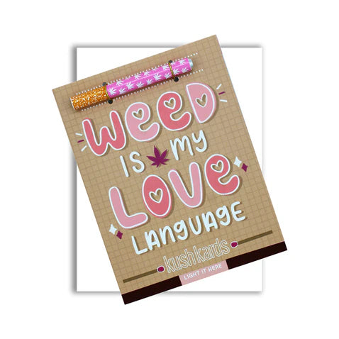 Weed Is My Love Language One Hitter Kard - Permissive - Card