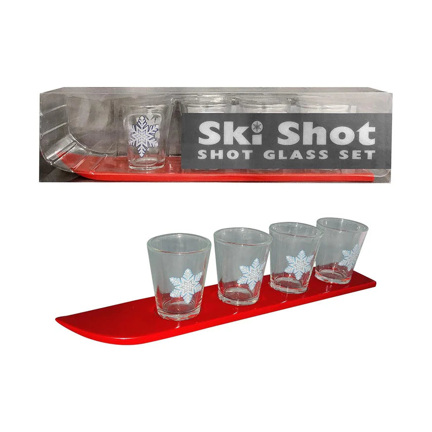 Ski Shot 4-Piece Shot Glass Set - Permissive - Gift