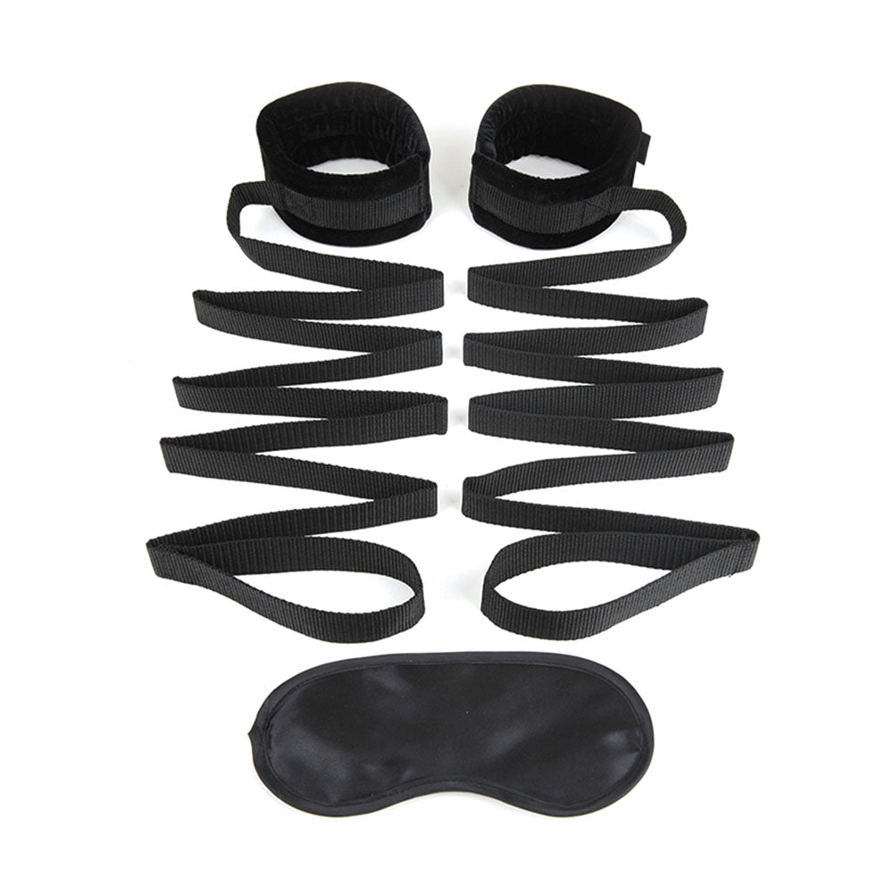 Adventurous Anywhere Bondage Bed Strap Set - Permissive - 