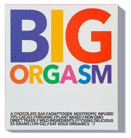 BIG ORGASM, a Potent, Functional & Delicious Chocolate Bar - Permissive - 