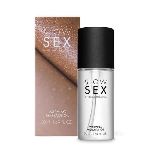 Bijoux Indiscrets Slow Sex Warming Massage Oil 1.69 oz. - Permissive - 