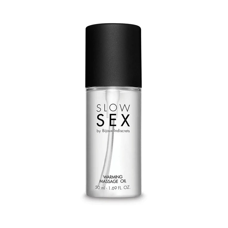Bijoux Indiscrets Slow Sex Warming Massage Oil 1.69 oz. - Permissive - 
