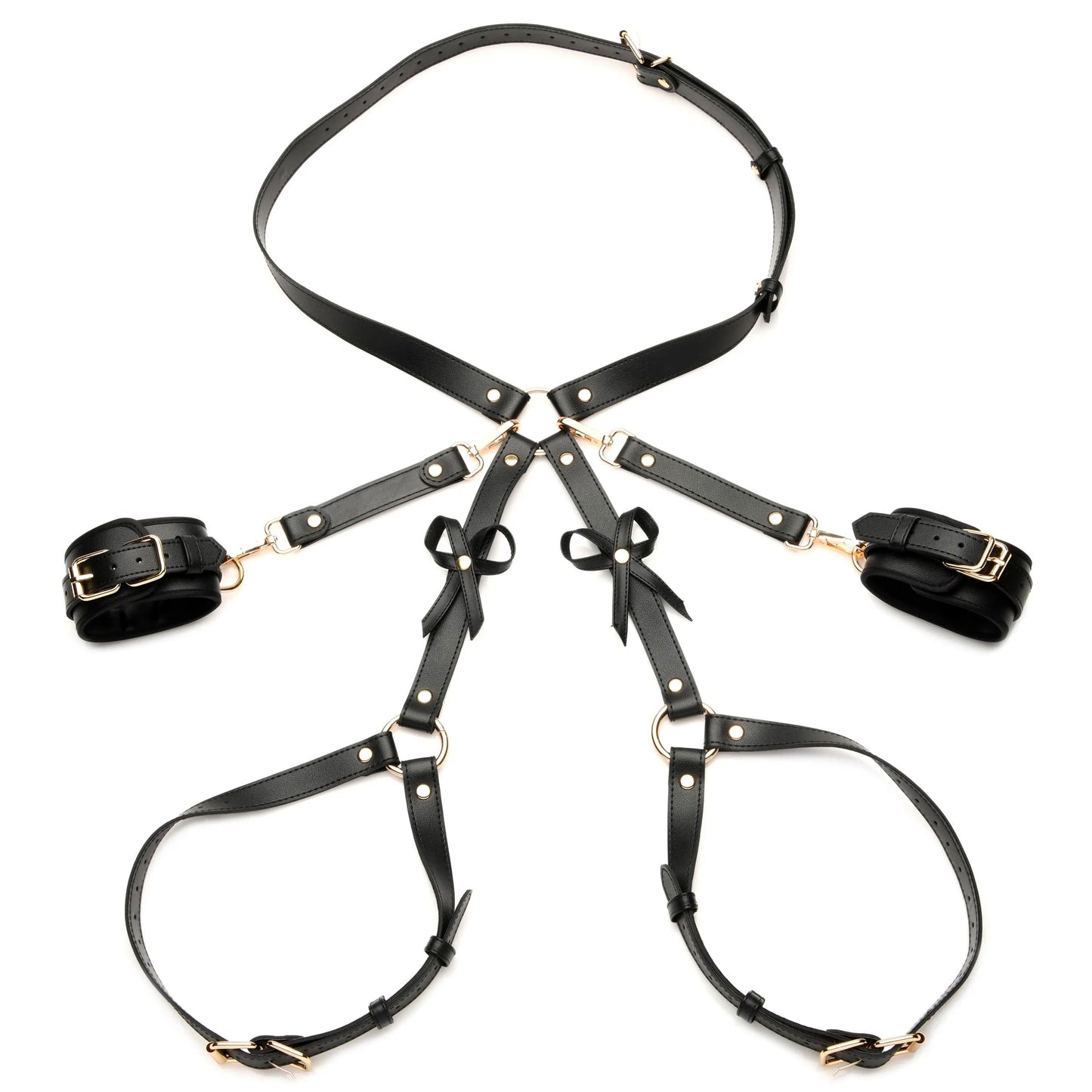 Luxe Bow Bondage Harness Set - Permissive - 