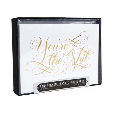 Calligraphuck Fan-Fucking-Tastic Notecards 12-Pack - Permissive - 