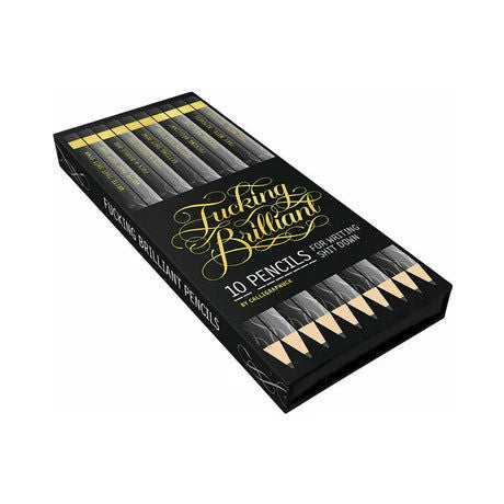 Calligraphuck Fucking Brilliant Pencils 10-Pack - Permissive - 