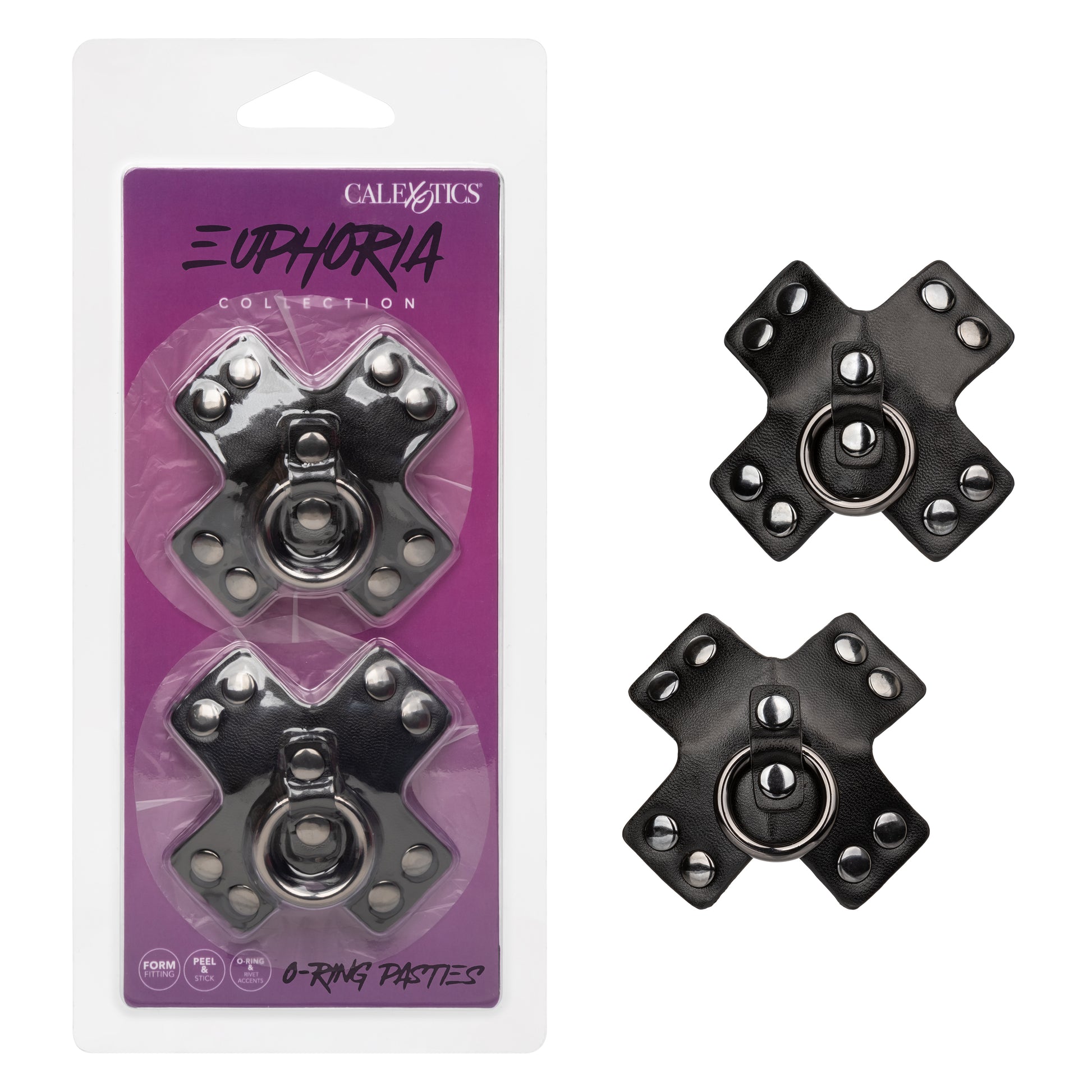 Euphoria Collection O-Ring Pasties - Black - Permissive - 