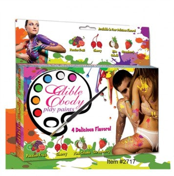 Edible Body Play Paints Kit - Permissive - Edible