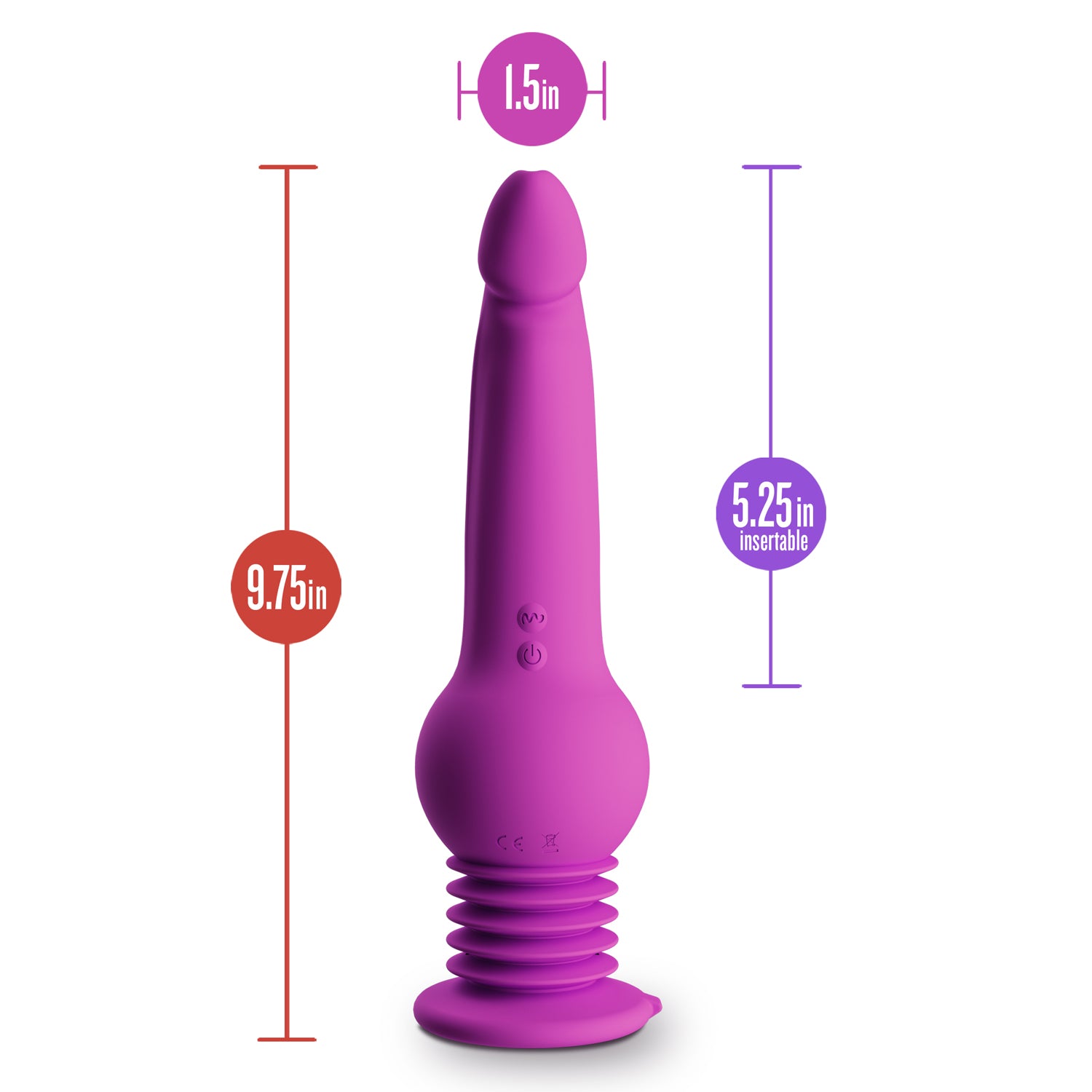 Impressions Gyro Quake Dildo - Permissive - 